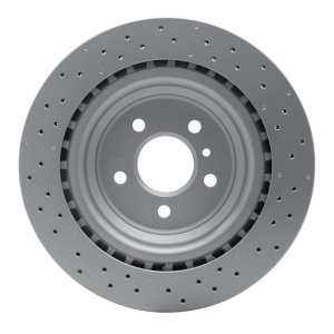 Mercedes-Benz ML350 Brake Rotor (1) - Rear - R1 Concepts - Drilled GeoSPEC Coated - `12-`15
